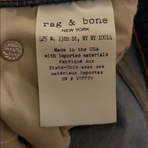 Rag and Bone High Rise Skinny El cut hem Jeans - Picture 10 of 14